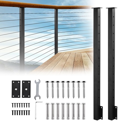Modular black side mount - side, cable