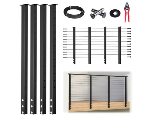 Modular cable railing kit - railing,